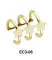 Ear Cuff Cute Triple Star EC3-06